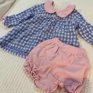 Dress and bloomer set.